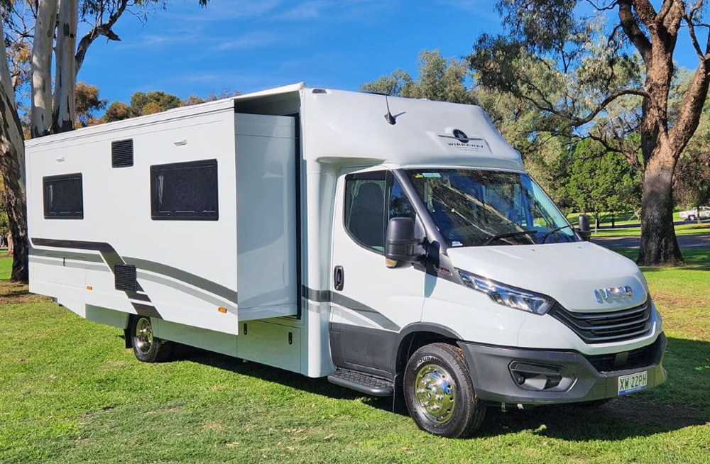 Wirraway 260 SL Motorhome Showing the slideout room